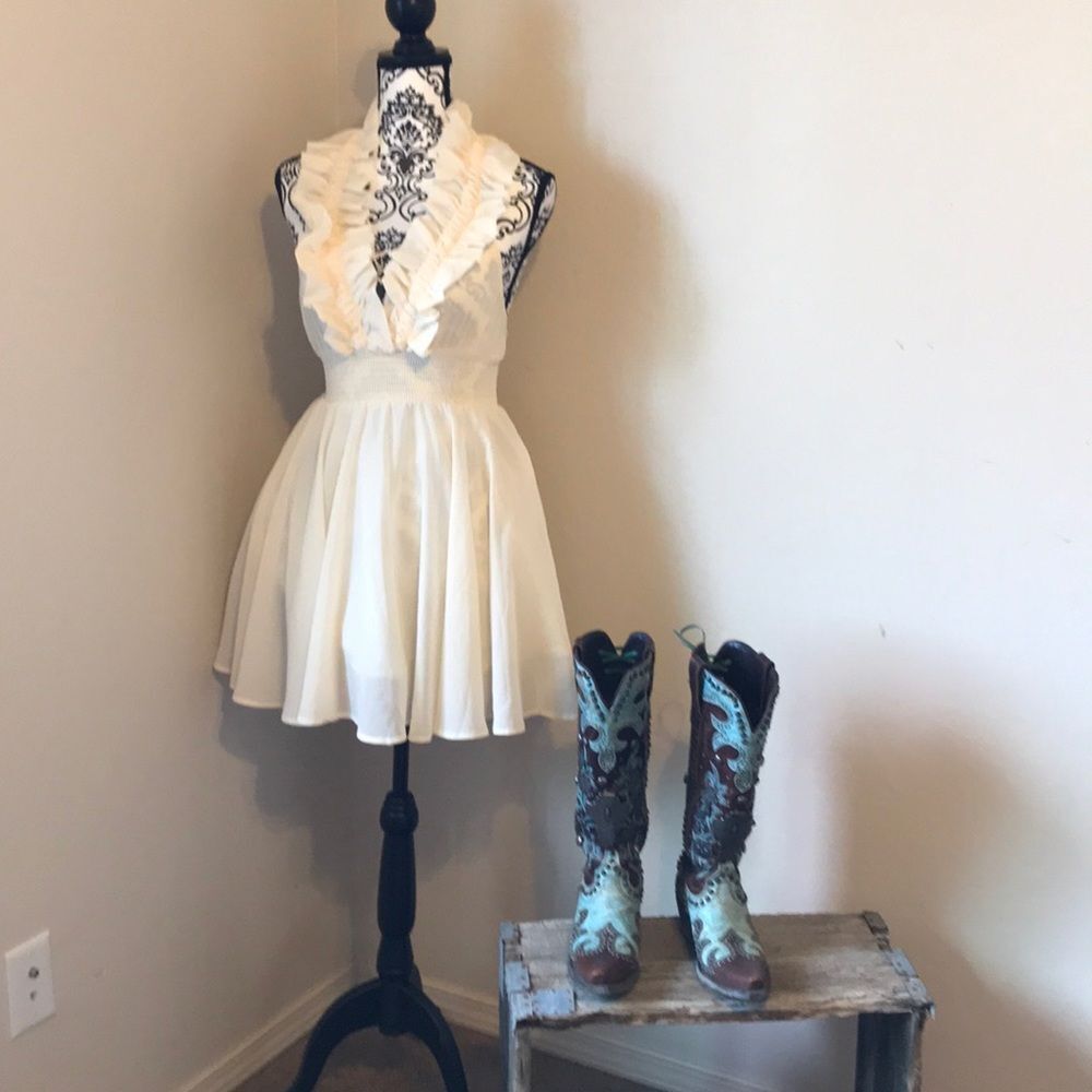 Ruffle top dress